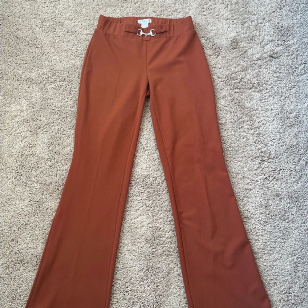 Retrology Rust Flare Pants Size Petite S